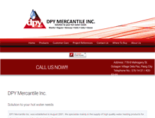 Tablet Screenshot of dpymercantile.com